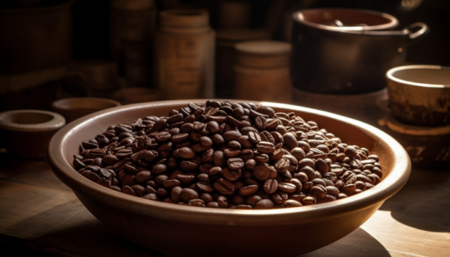 Way to grinding coffee beans without a grinder