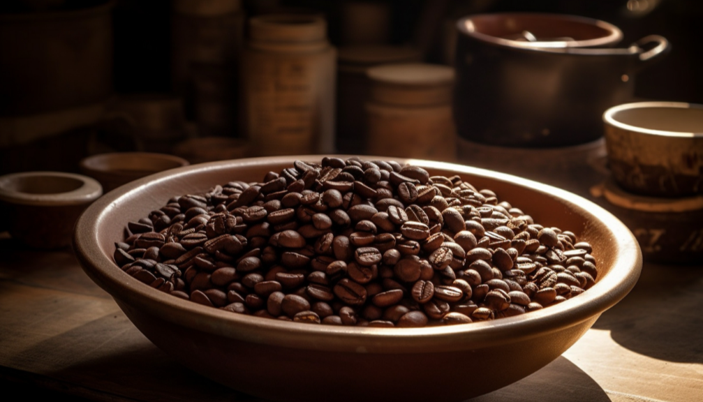 Way to grinding coffee beans without a grinder